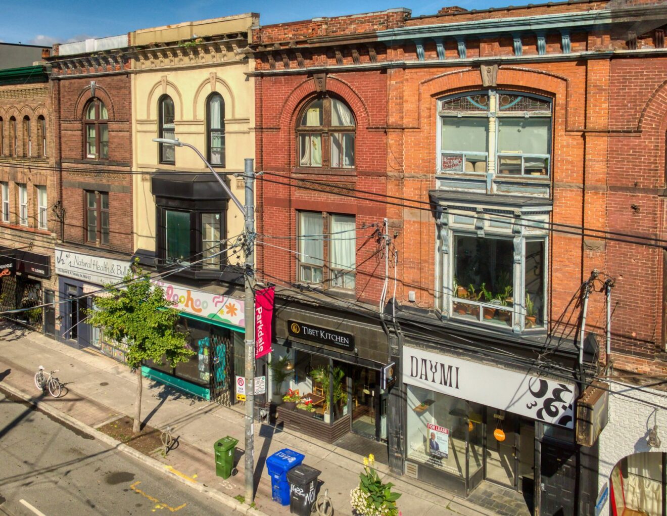 1378 Queen Street West, three-storey Victorian mixed-use building in Parkdale