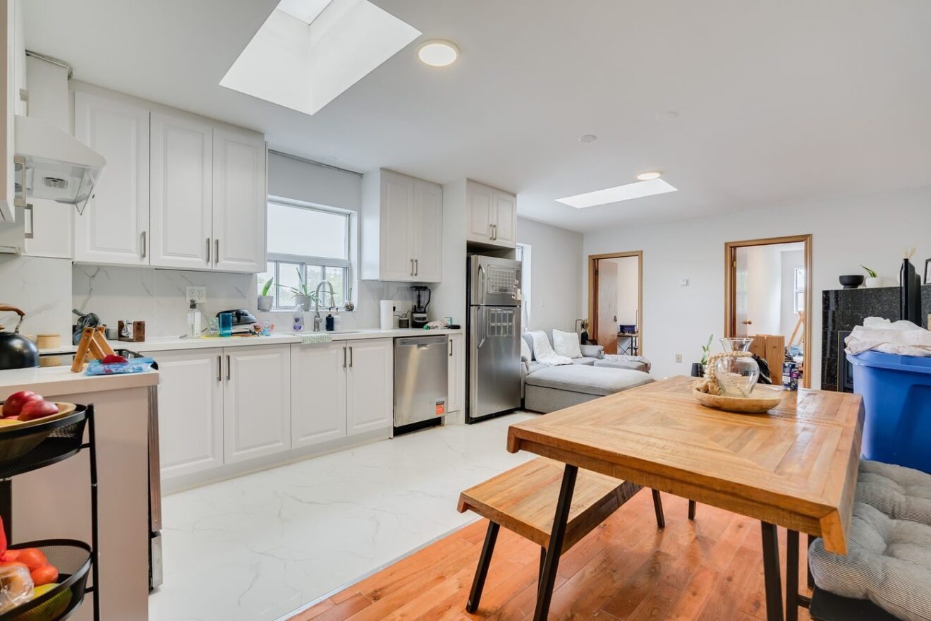 Renovated apartment kitchen at 3263 Yonge Street
