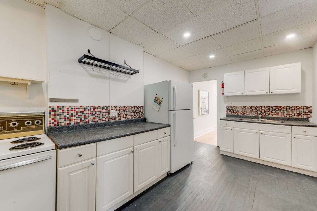 Third-floor apartment kitchen