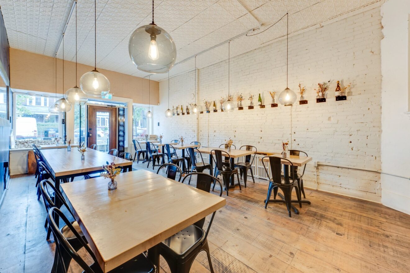Main room looking toward the storefront at 101 Roncesvalles Ave